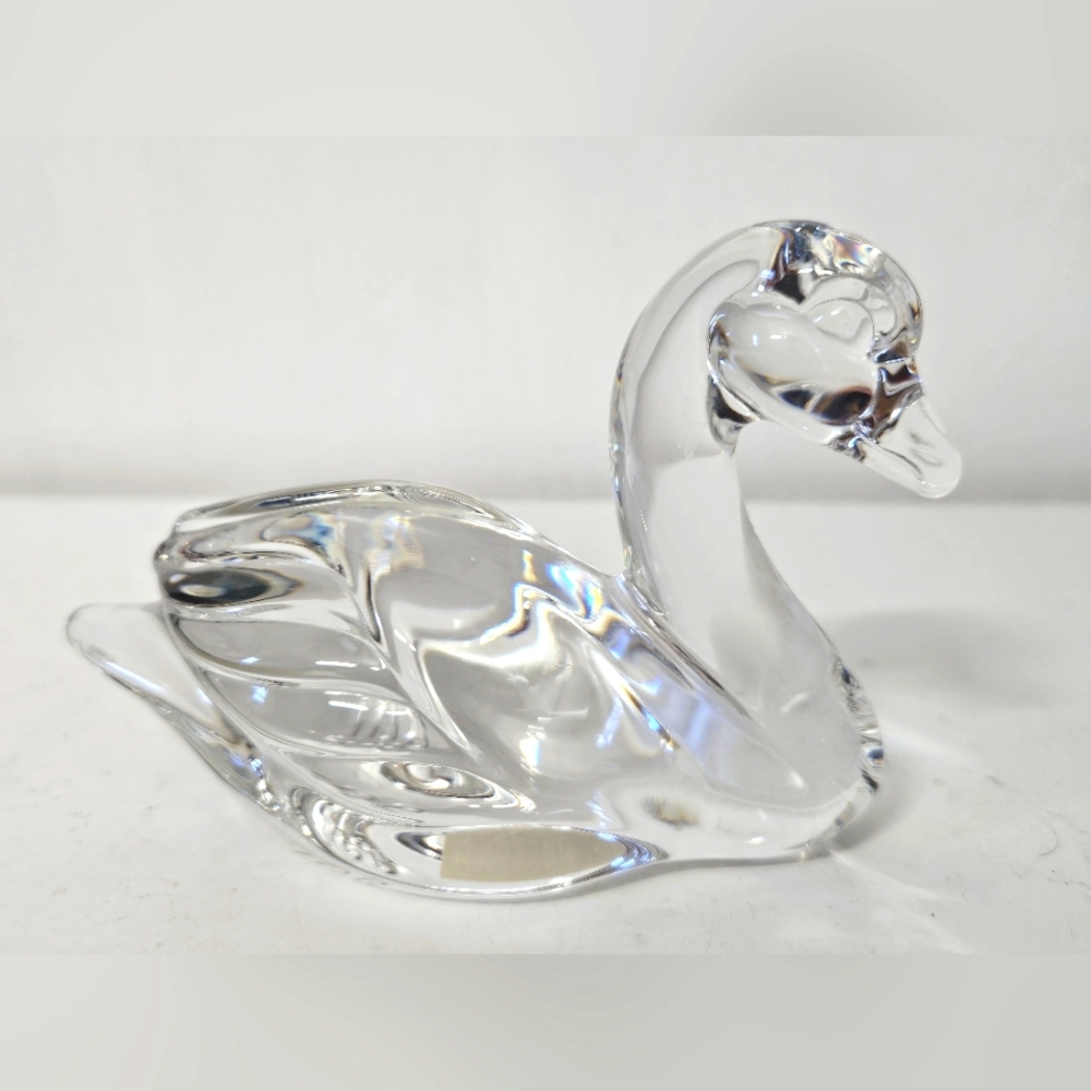 Princess House Pets beautiful 24% lead crystal swan